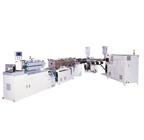 Two-Layer extruder & cutting machine 